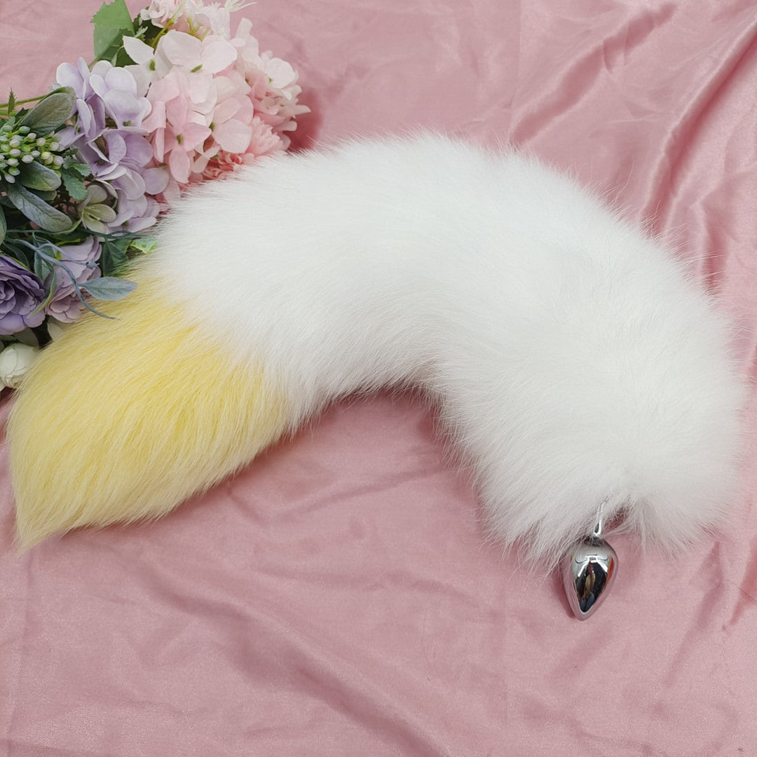 Real Fox Fur Fluffy Anal Tail Plug