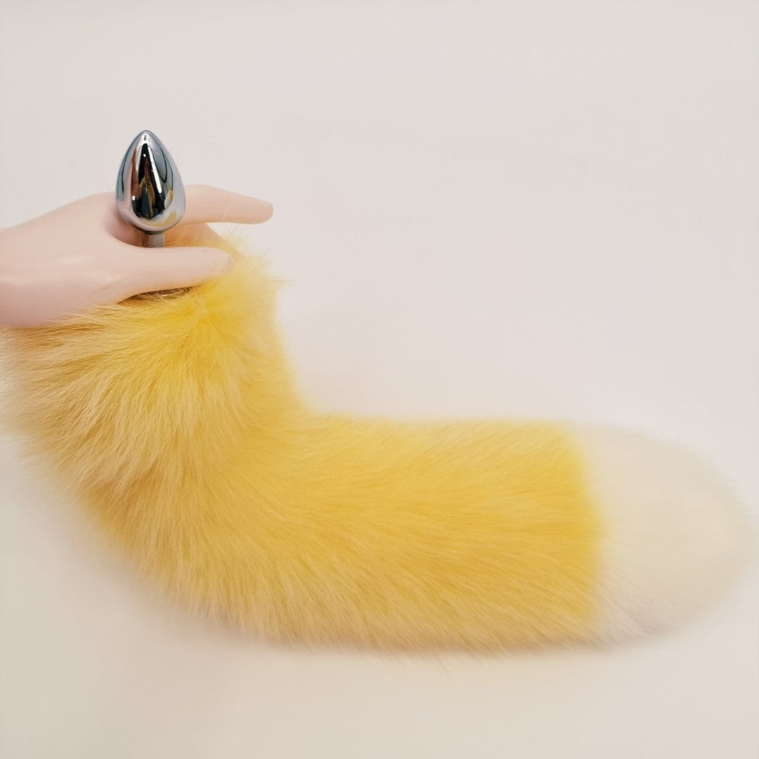 Real Fox Fur Fluffy Anal Tail Plug