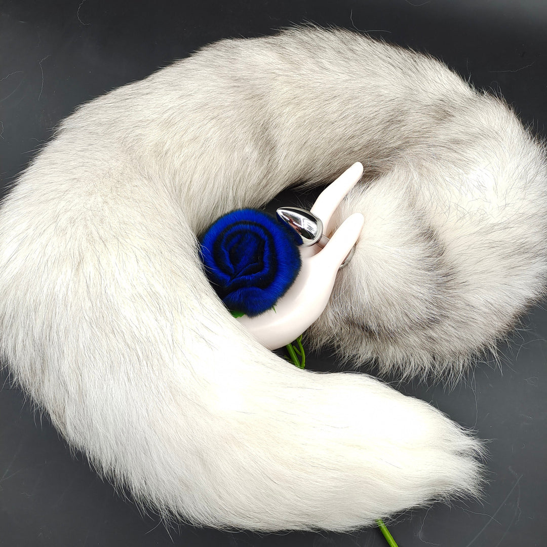 Snow Fox Tail Animal Anal Plug