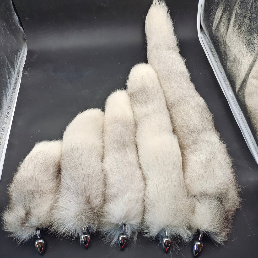 Snow Fox Tail Animal Anal Plug