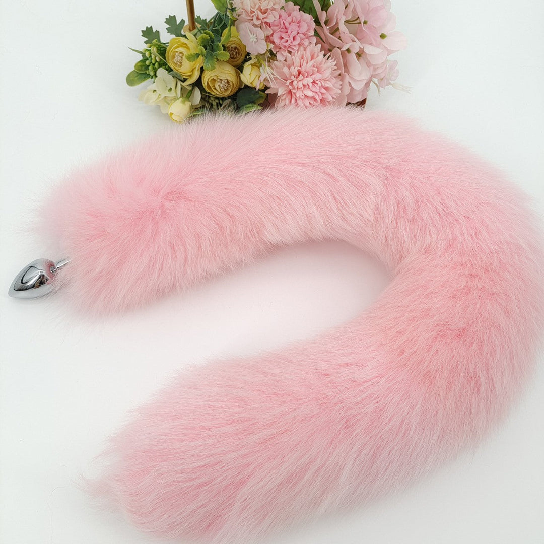 Pink Furry Anal Tail Butt Plug
