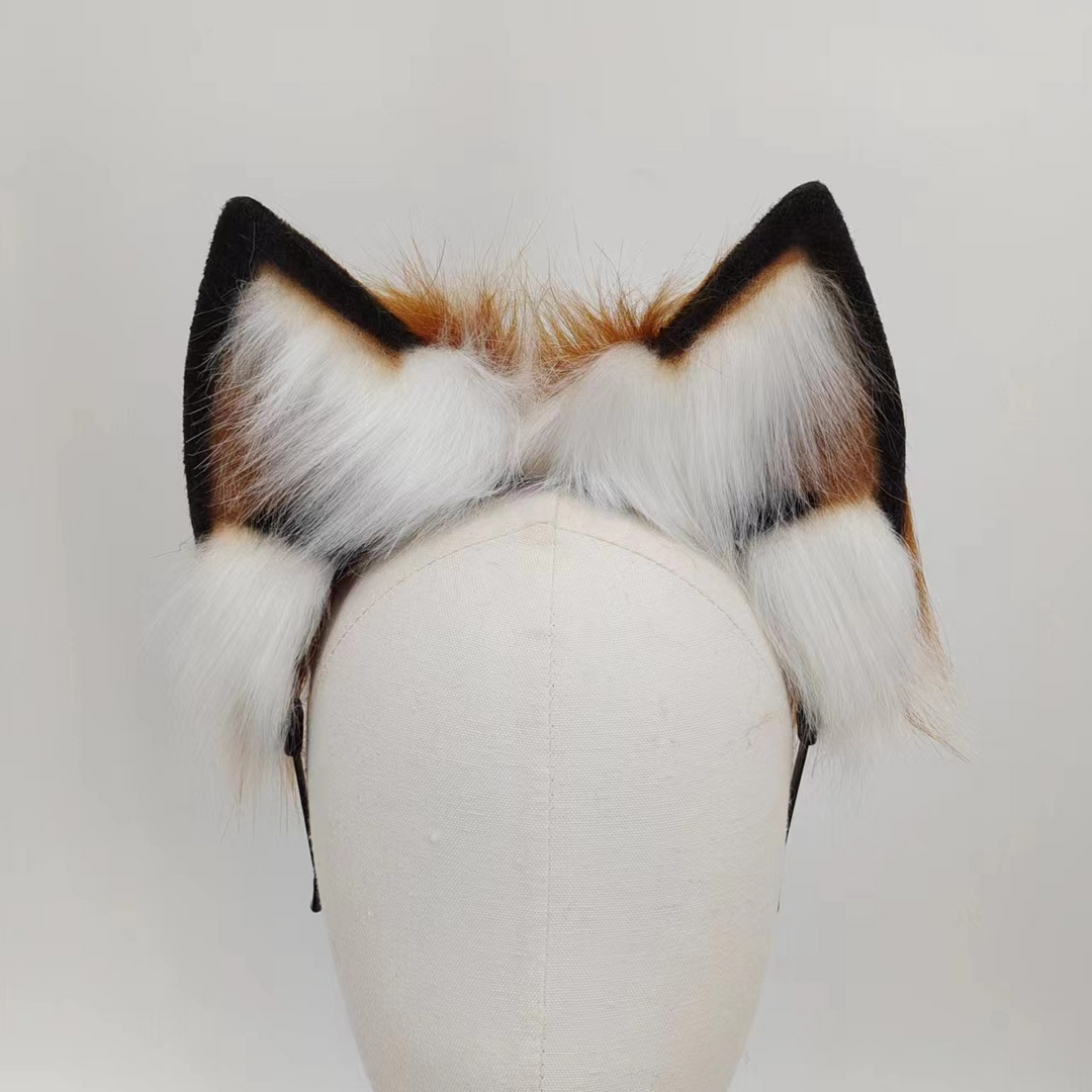 Long Furry Fox Tail Metal Butt Plug