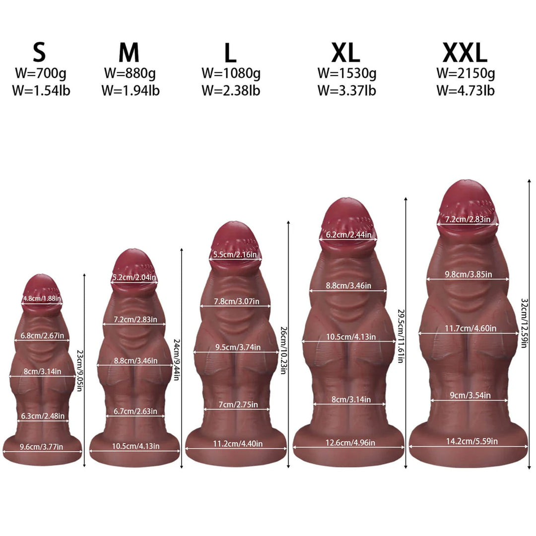 Ultra Real Monster Knot Huge Butt Plug