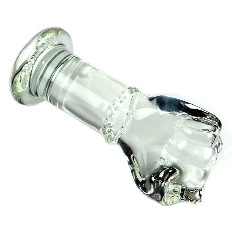 4.9 Inch Beginners Realistic Fist  Glass Butt Plug