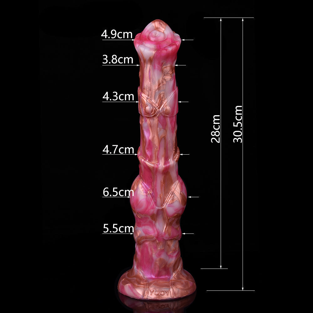 12 inch long vibrating strap on horse dildo