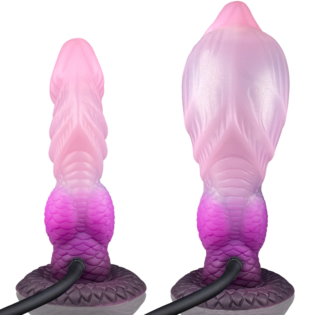 Fantasy mermaid silicone inflatable butt plug