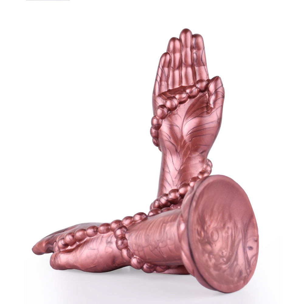 Buddha bead hand fist huge butt plug