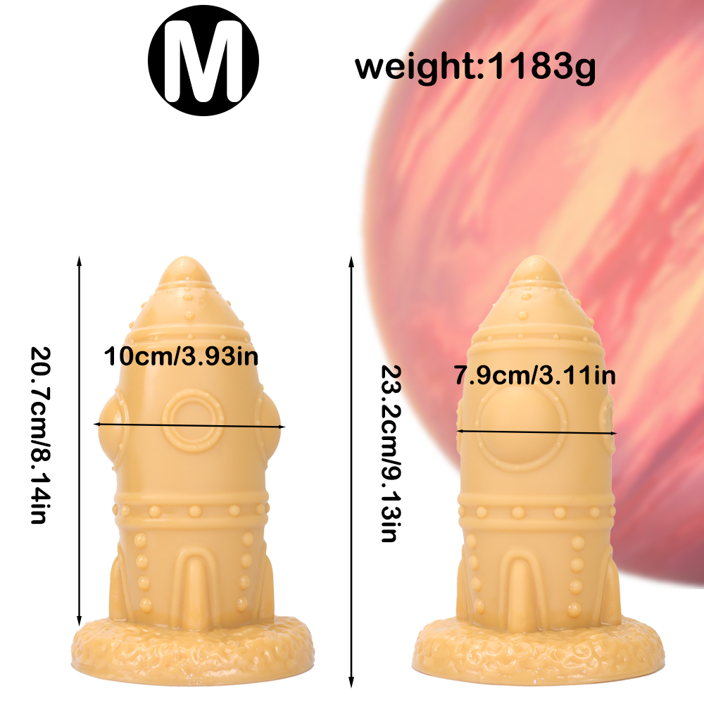 Alien rocket spaceship giant butt plug