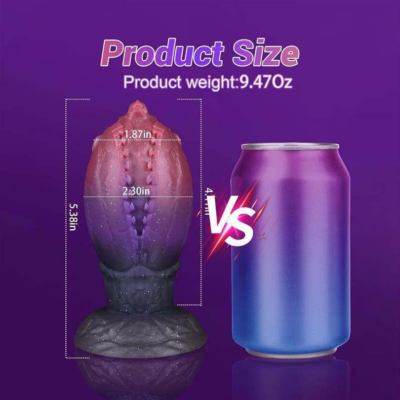 Soft fantasy dinosaur egg huge butt plug
