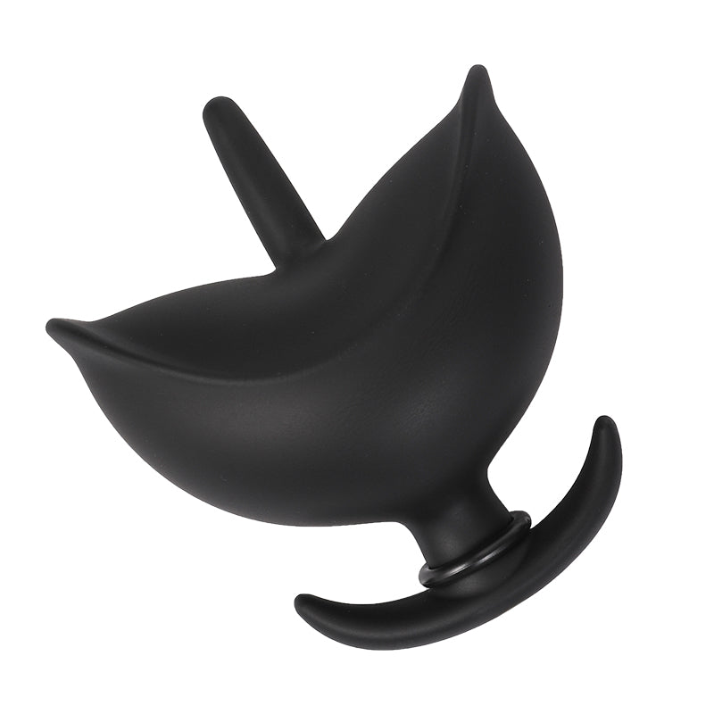 Silicone soft flower bud inflatable butt plug