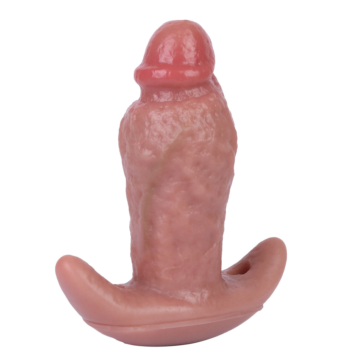 Realistic multifunctional silicone vibrating butt plug