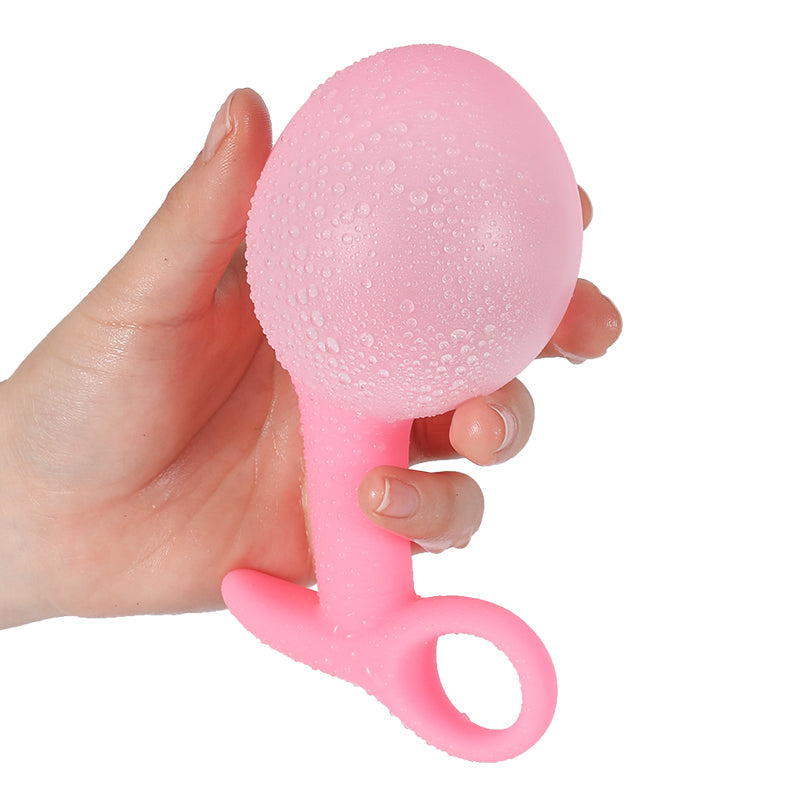 Silicone inflatable stretch light up butt plug