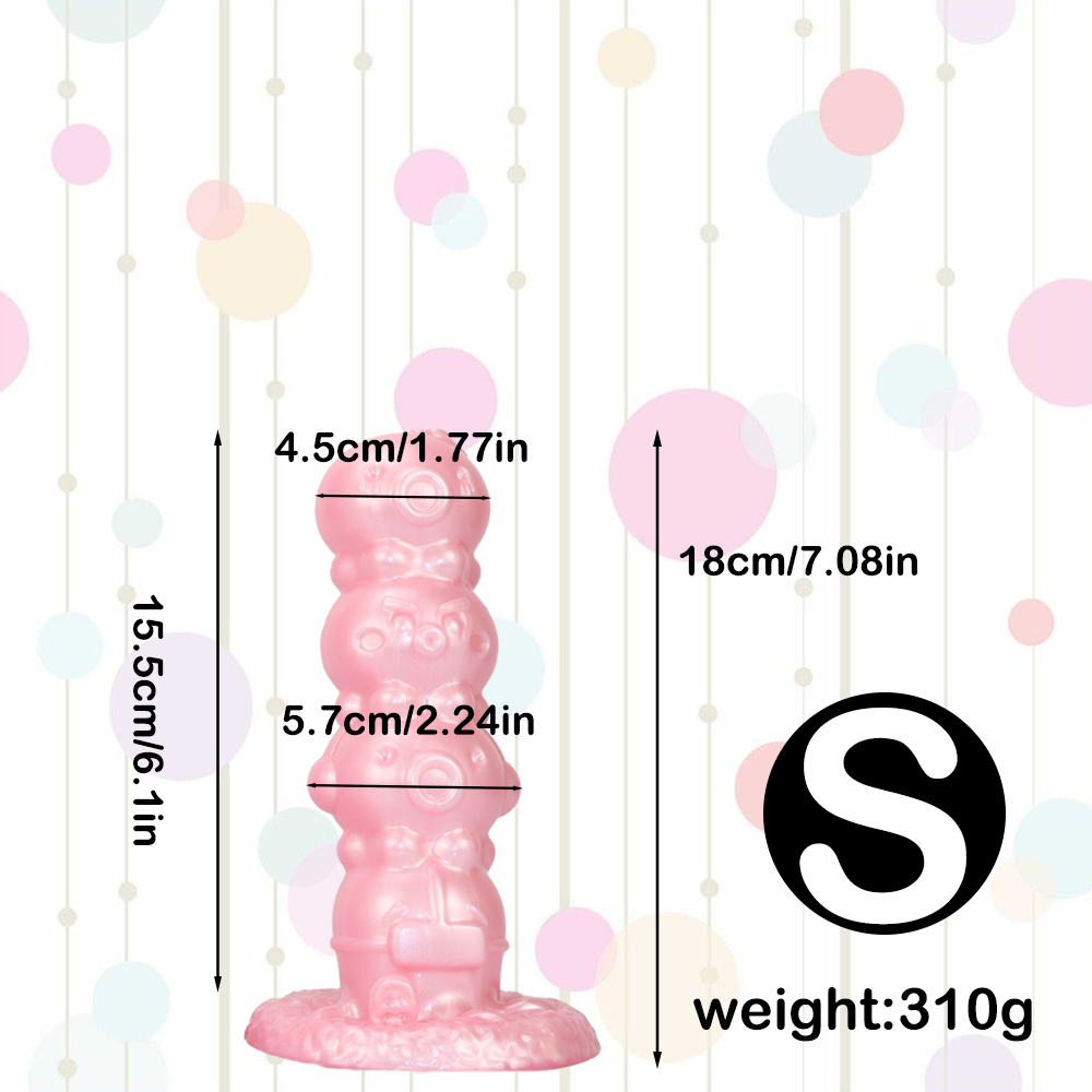 11 Inch Pink Silicone Cute Large Butt Plug