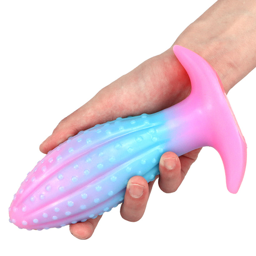 Soft silicone alien butt plug