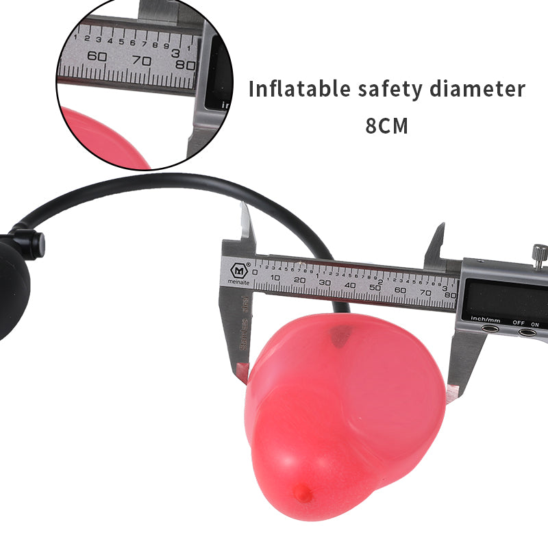 Small red gourd inflatable butt plug