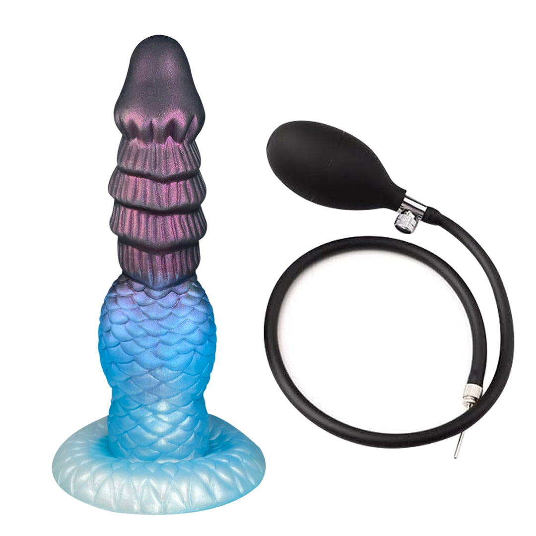 Fish Scale Large Texture Monster Inflatable Butt Plug