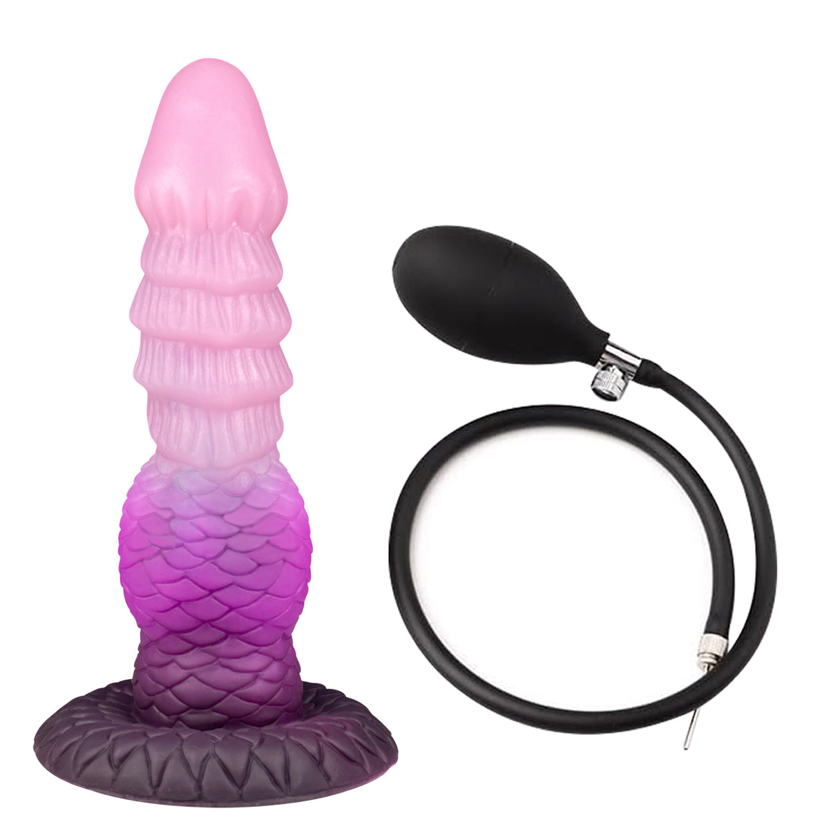 Fantasy mermaid silicone inflatable butt plug