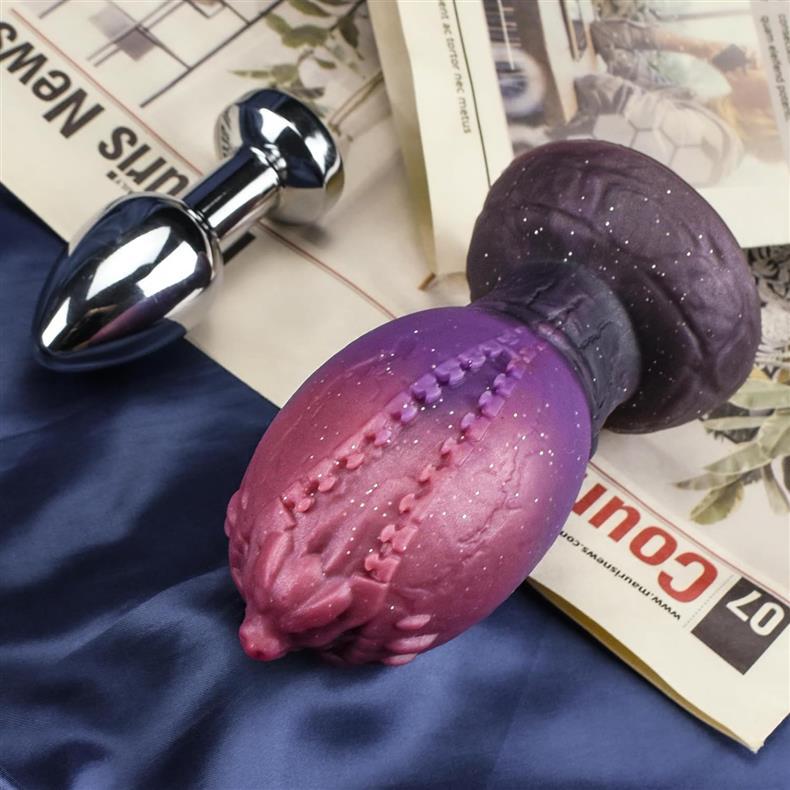Soft fantasy dinosaur egg huge butt plug