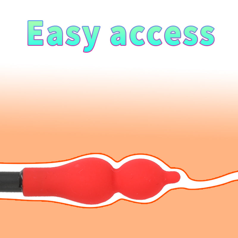 Small red gourd inflatable butt plug