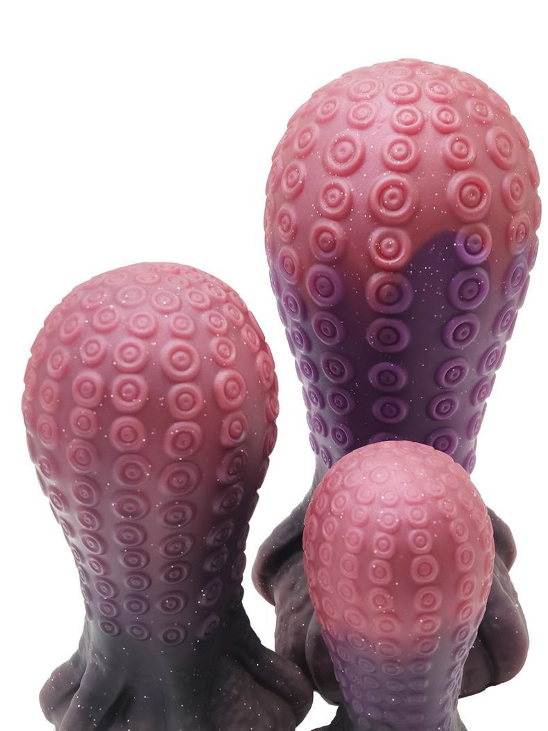 Tentacle suction cup silicone huge butt plug
