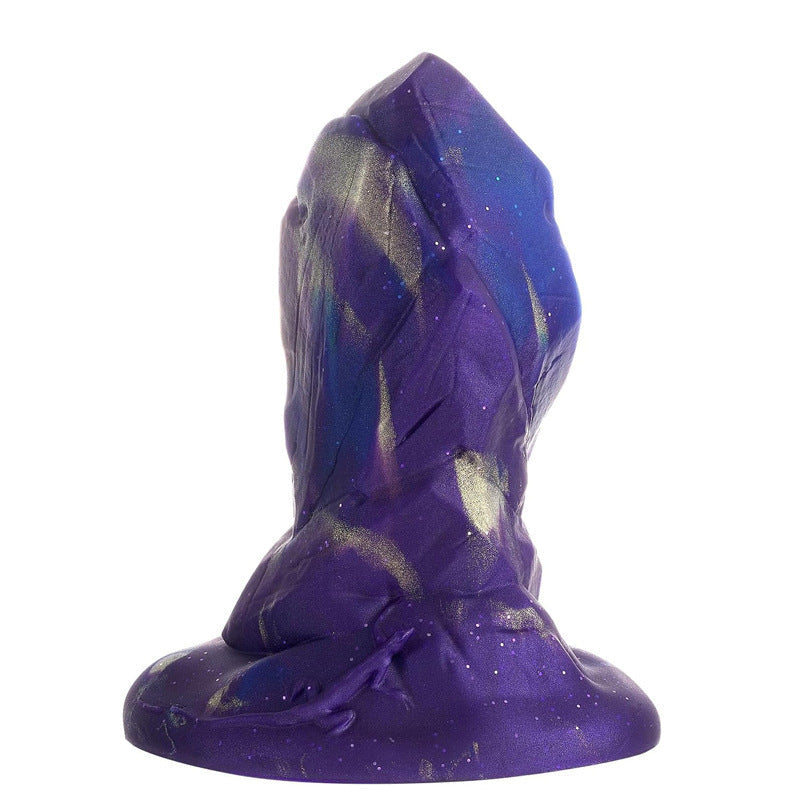 Thick meteorite silicone huge butt plug