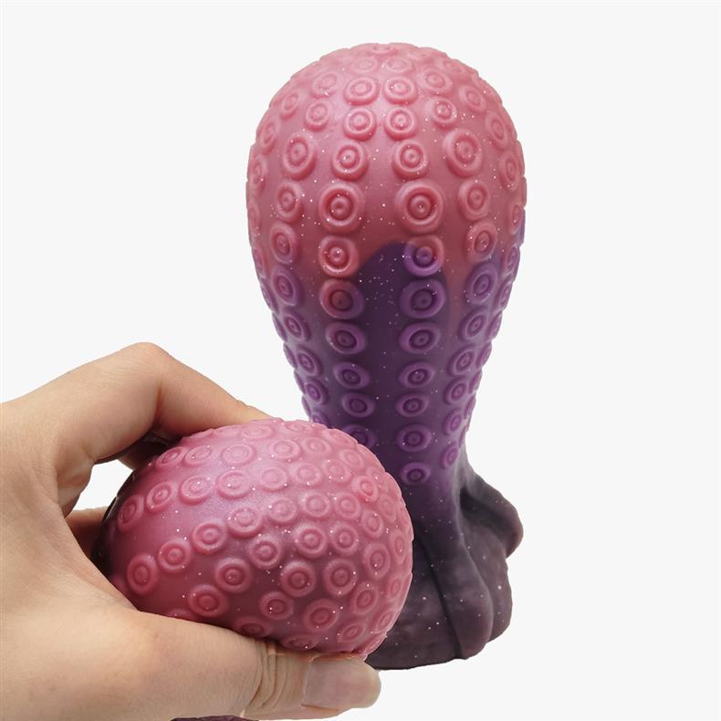 Tentacle suction cup silicone huge butt plug