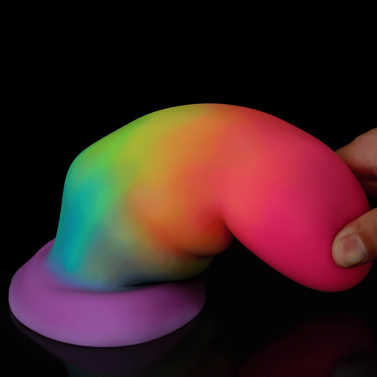 Luminous large silicone butt plug sets