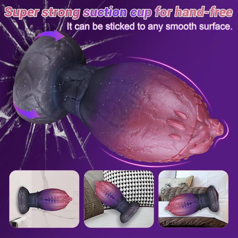 Soft fantasy dinosaur egg huge butt plug