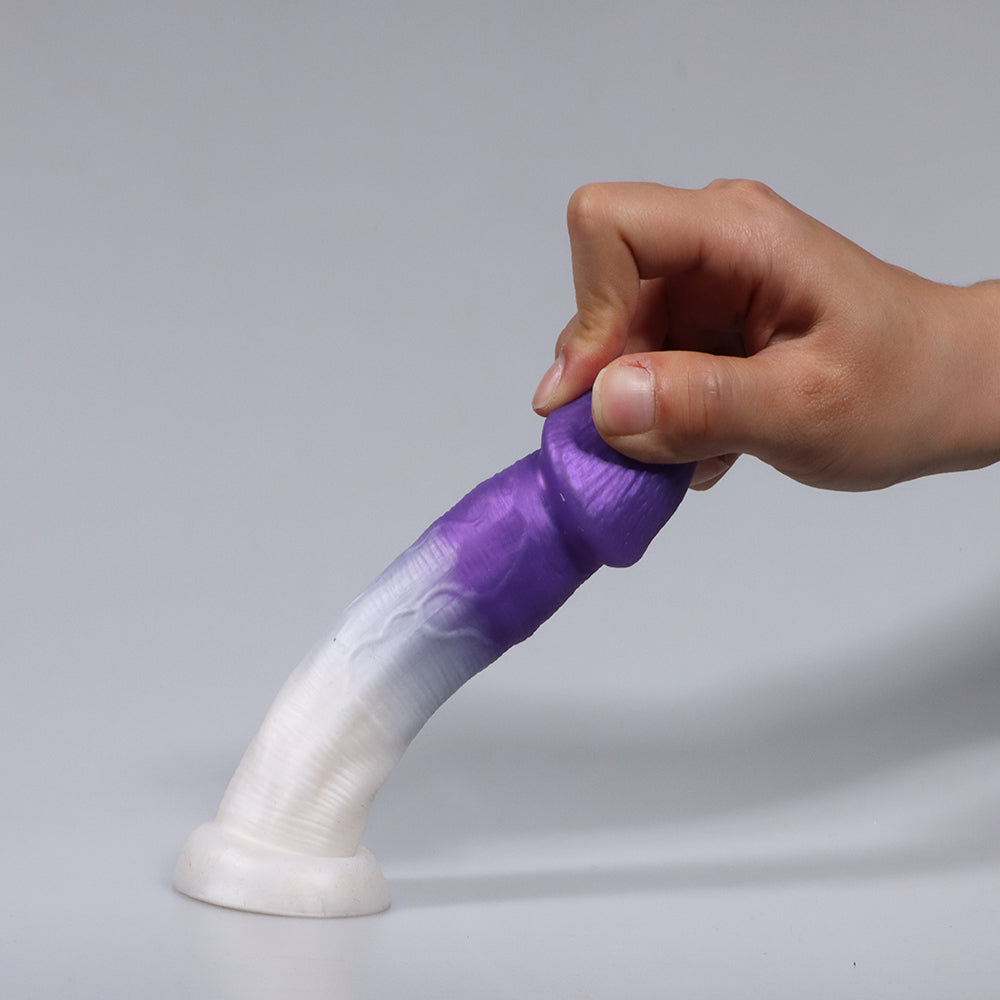 Mushroom head purple anal small butt plug