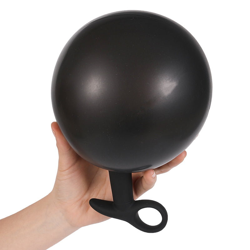 Silicone inflatable stretch light up butt plug