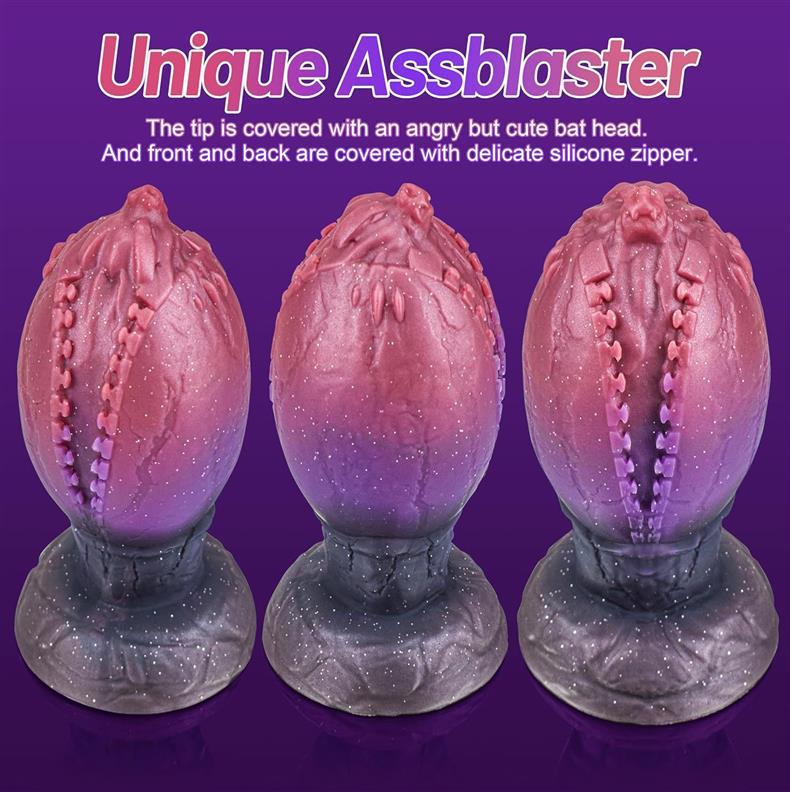 Soft fantasy dinosaur egg huge butt plug
