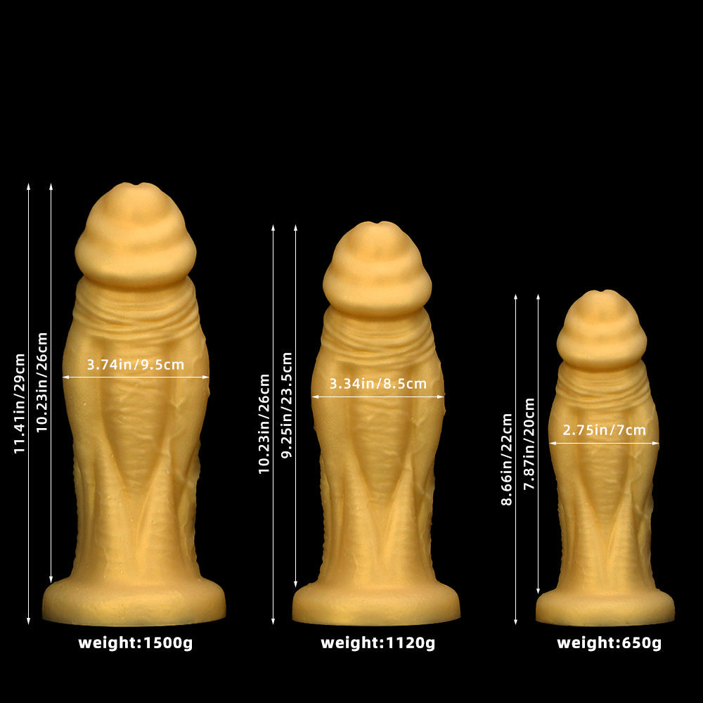 Black Realistic Extra Thick Anal Plug