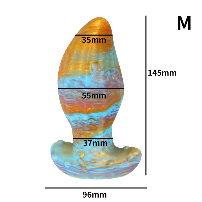 Color p spot stimulation huge butt plug