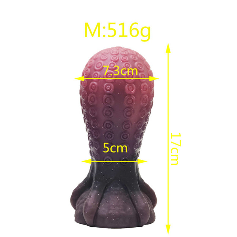 Tentacle suction cup silicone huge butt plug