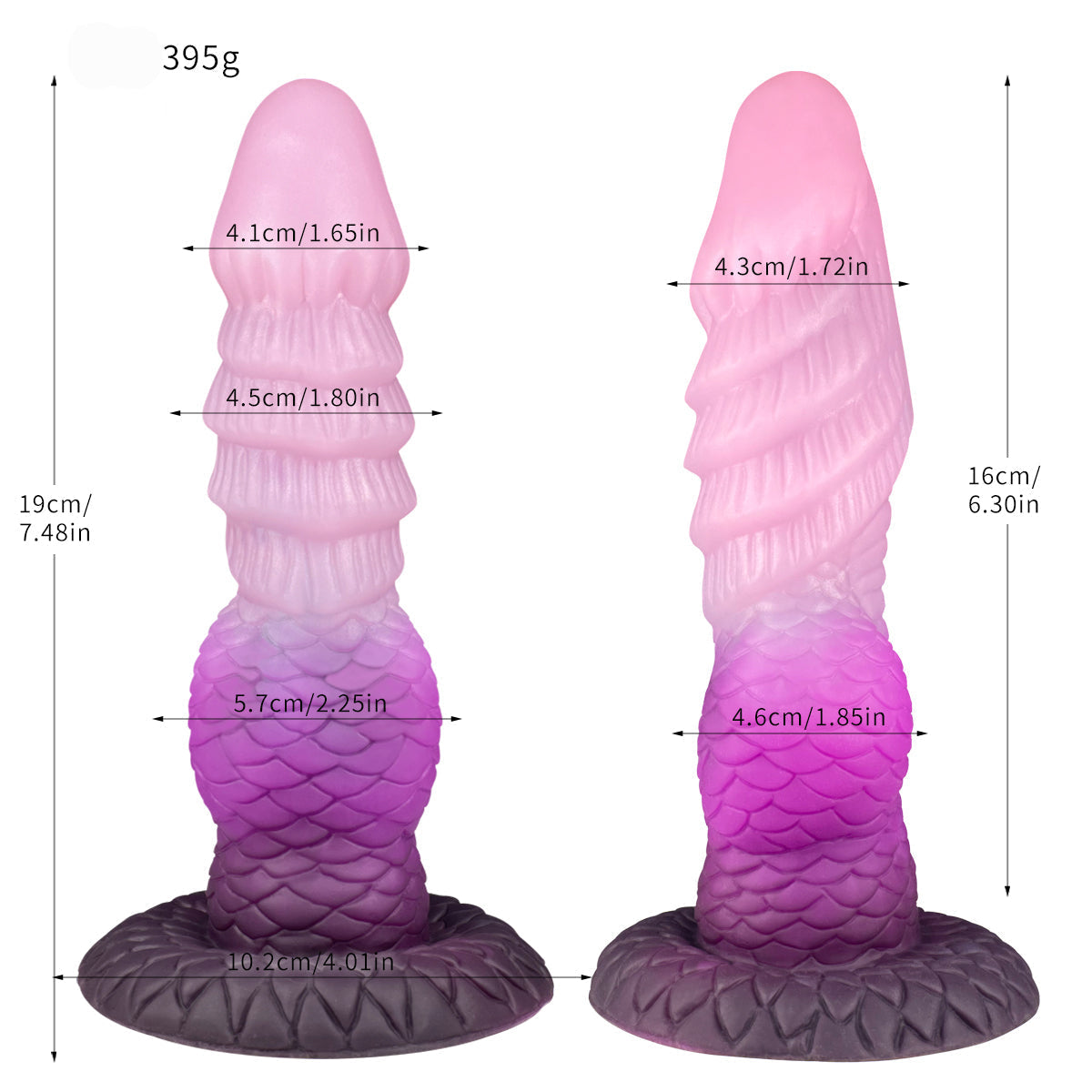 Fantasy mermaid silicone inflatable butt plug