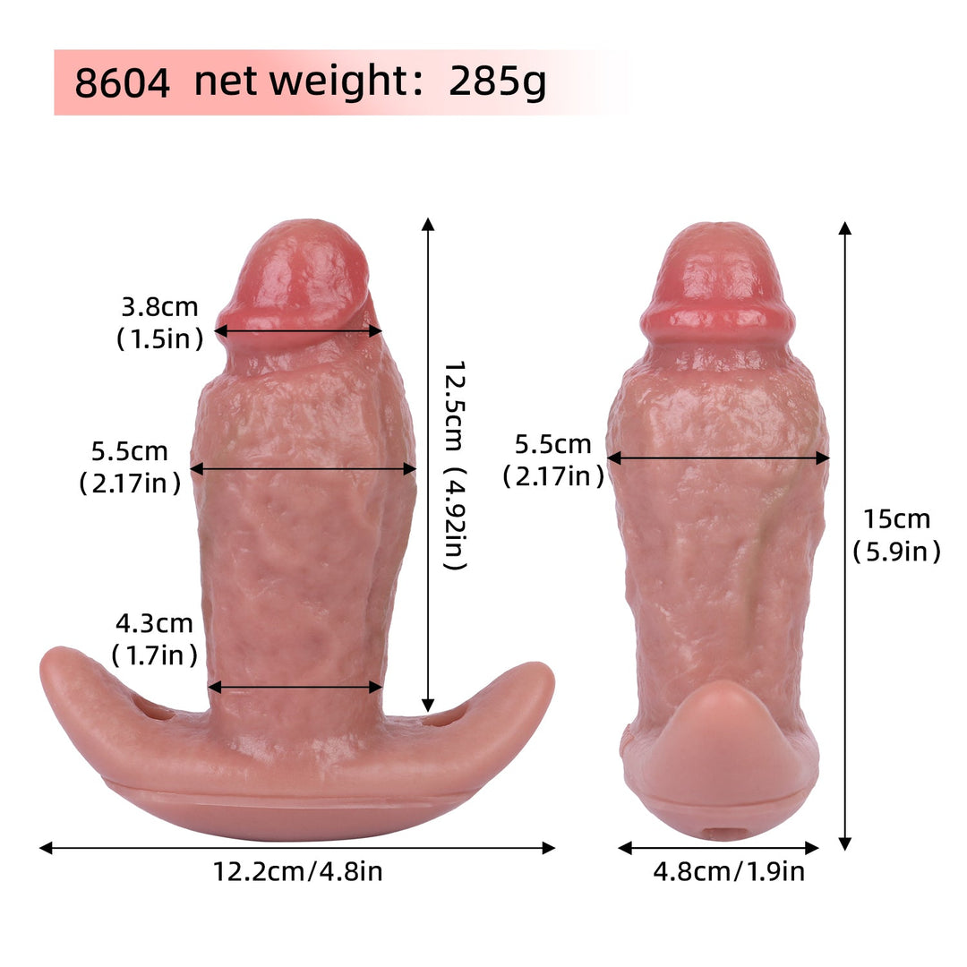 Realistic Multifunctional Silicone Vibrating Butt Plug