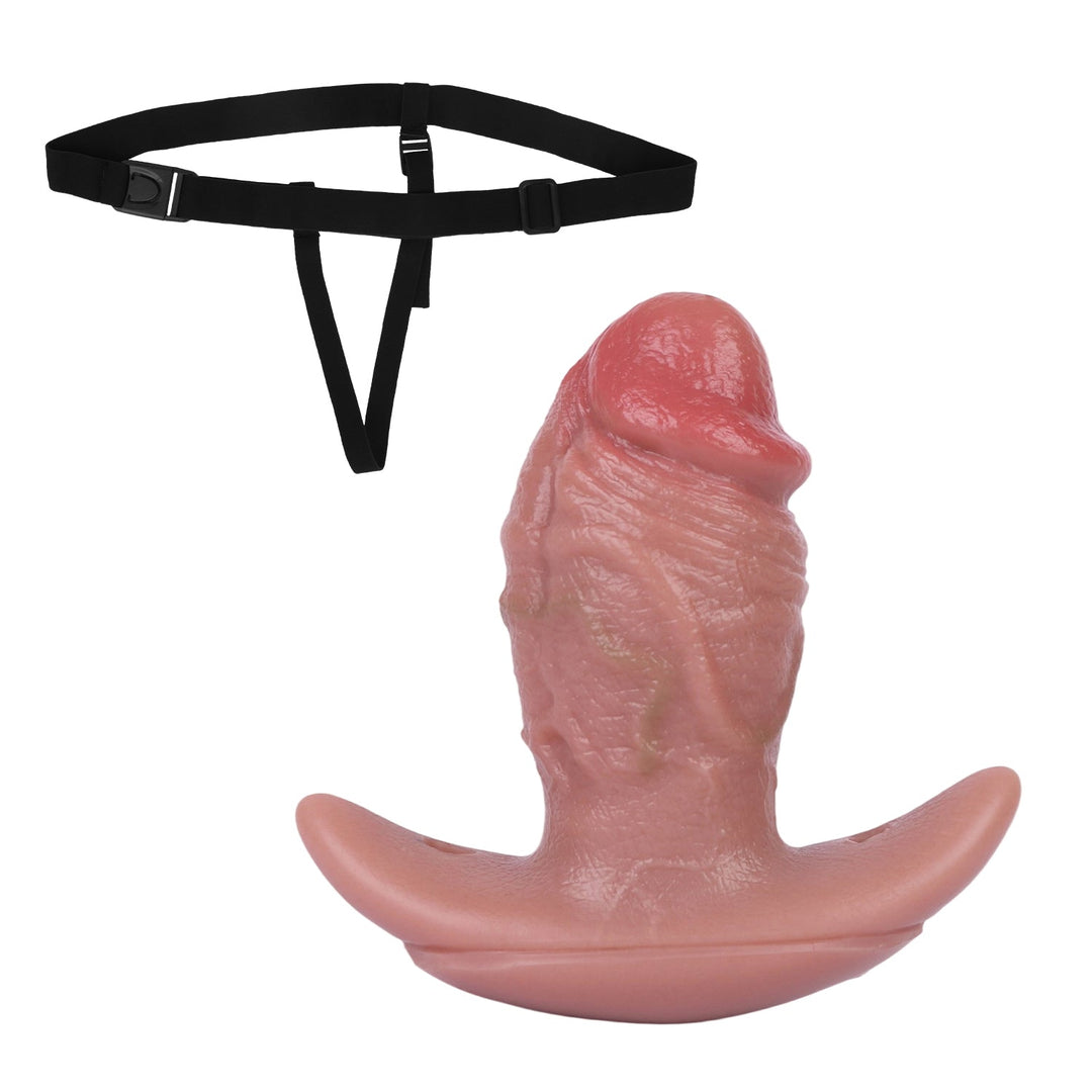 4.7 Inch Fat Realistic Penis Vibrating Butt Plug