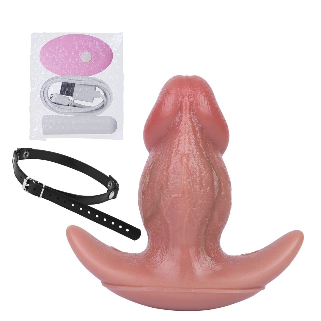 2 Inch Wide Realistic Vibrating Butt Plug