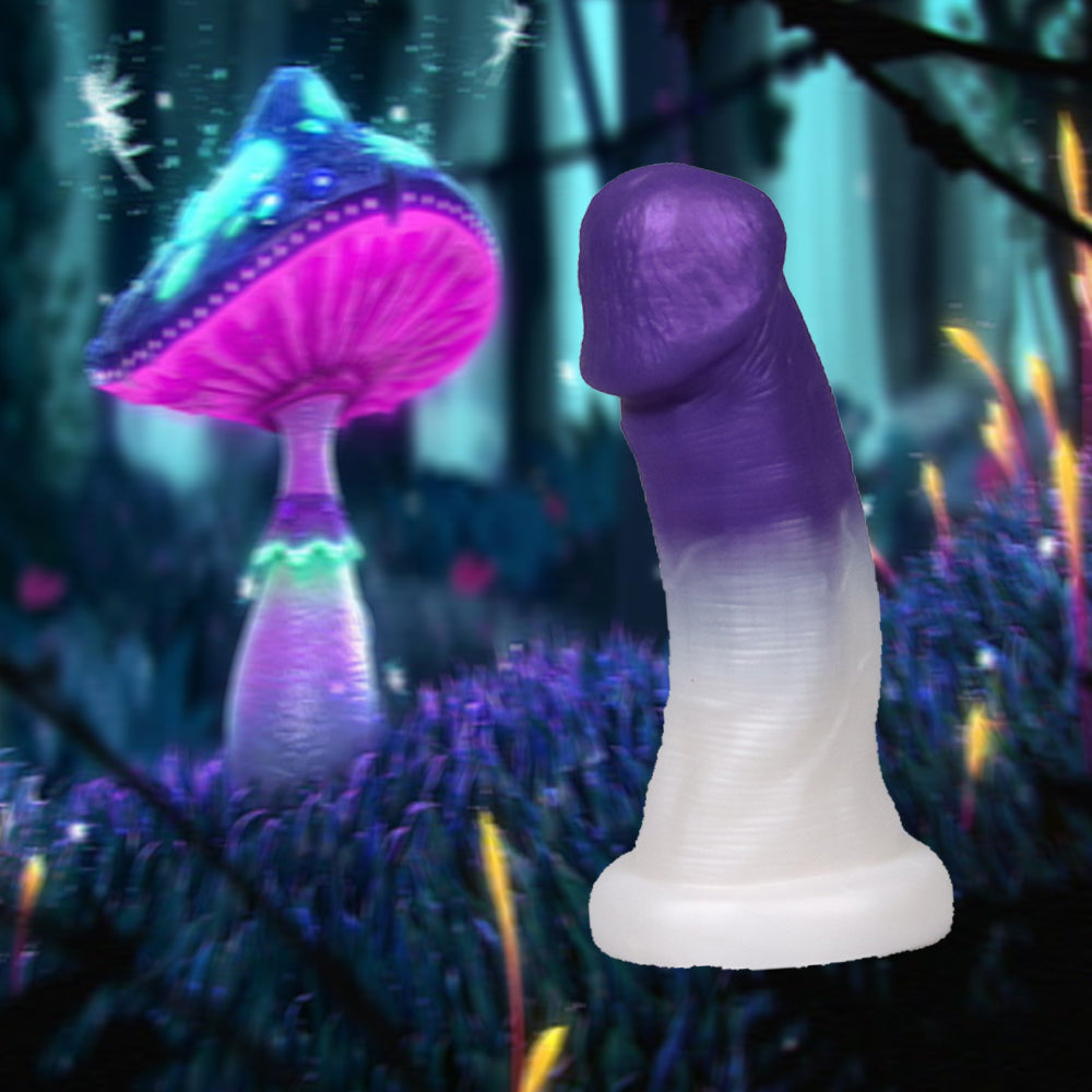 Mushroom Head Purple Anal Small Butt Plug