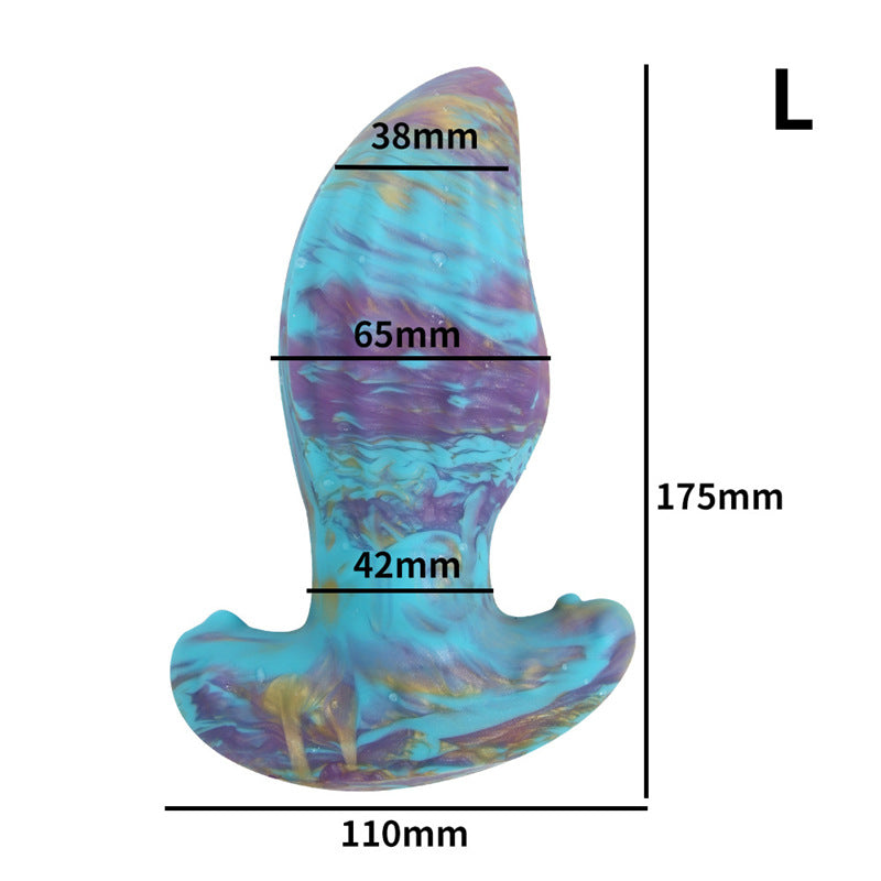 Color p spot stimulation huge butt plug