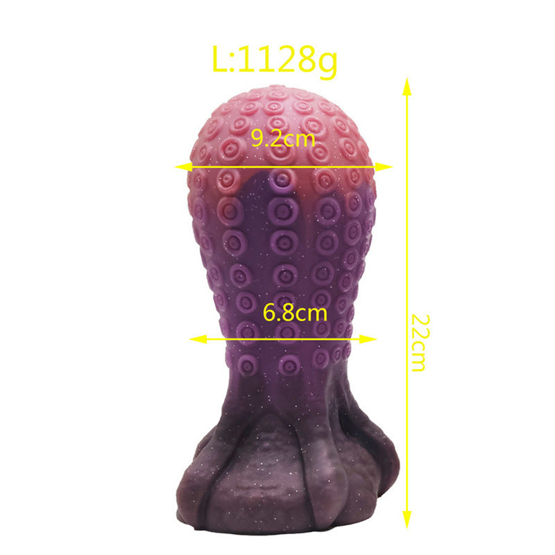 Tentacle suction cup silicone huge butt plug