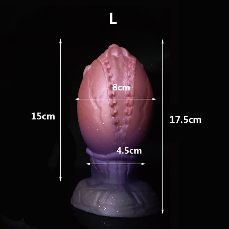 Soft fantasy dinosaur egg huge butt plug