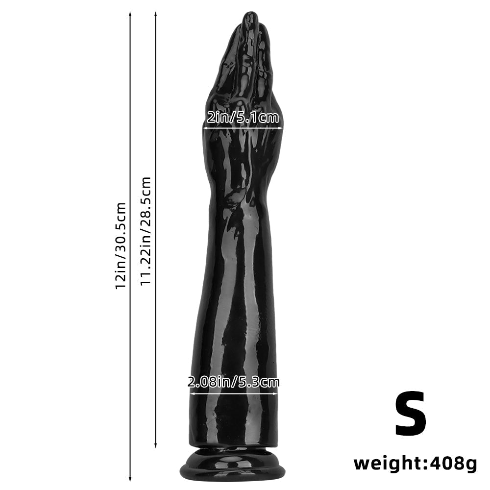 Extra Long Black Hand Fist Butt Plug