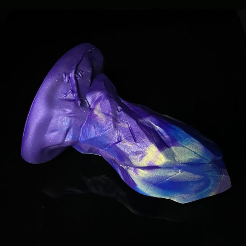 Thick meteorite silicone huge butt plug