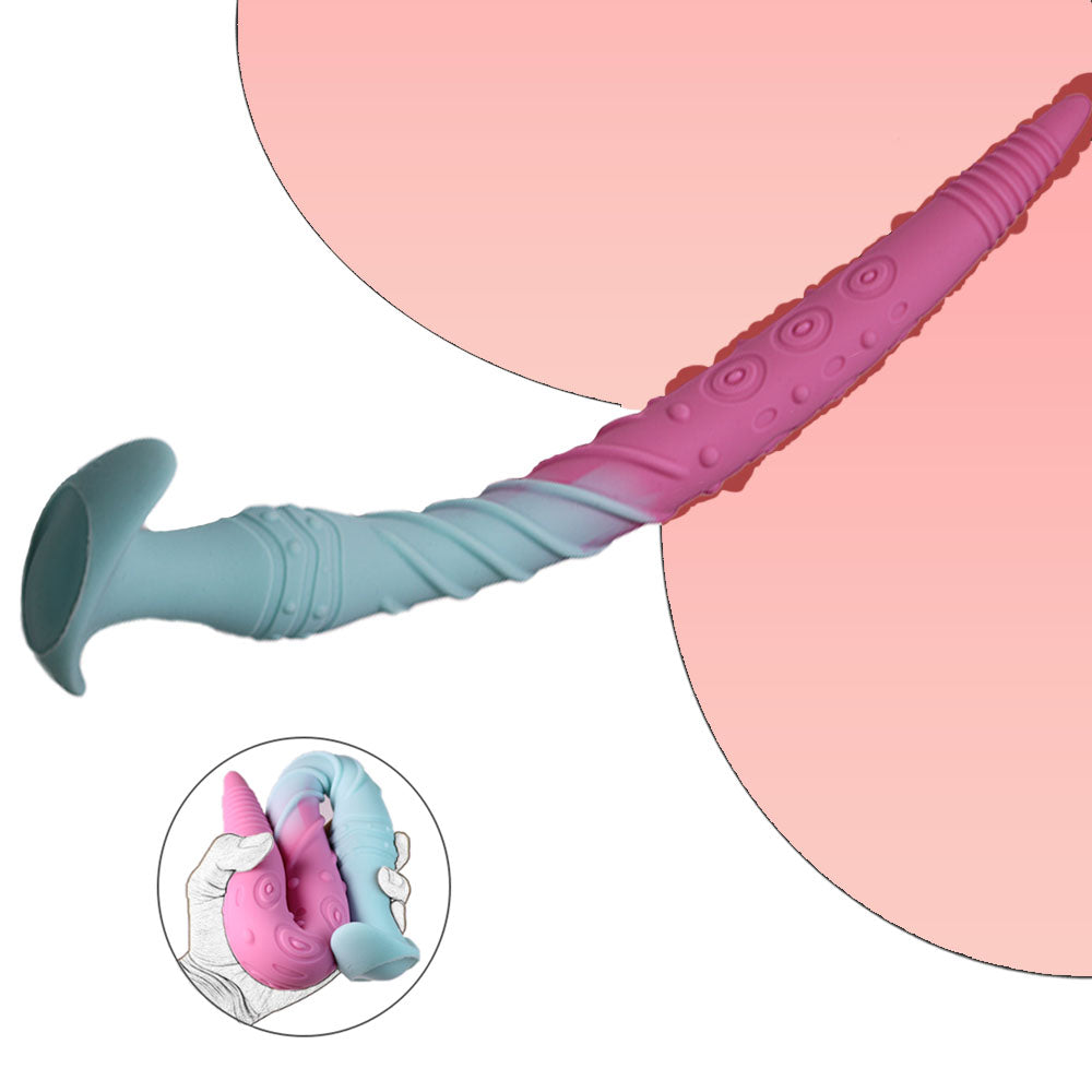 Threaded Silicone 18 Inch Large Butt Plug