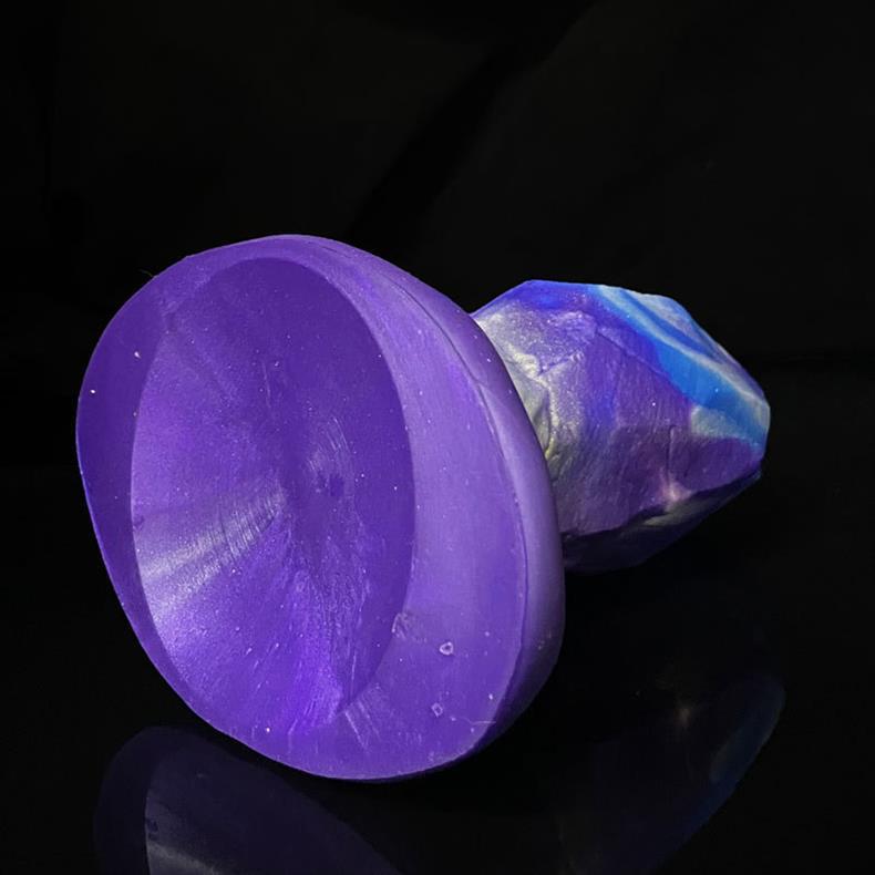 Thick meteorite silicone huge butt plug