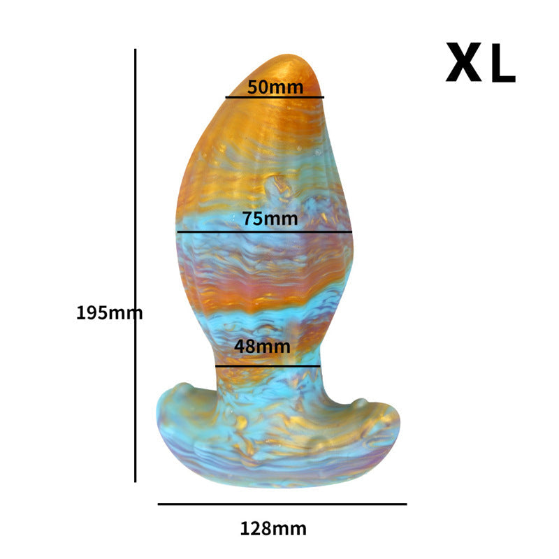 Color p spot stimulation huge butt plug