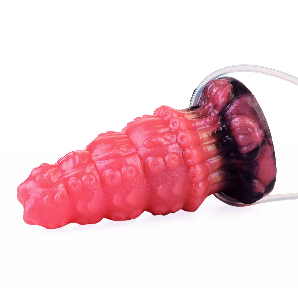 Conical octopus monster inflatable butt plug