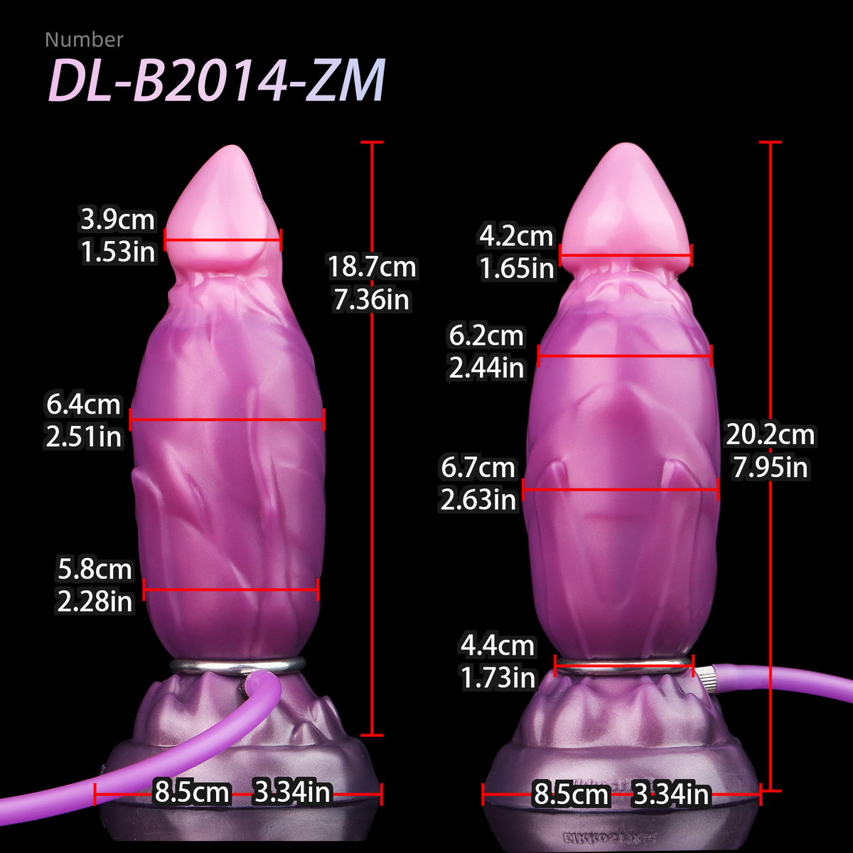 Fantasy dragon inflatable butt plug