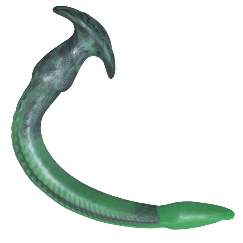 Green extra long eel tentacles anal plug